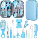 Baby Grooming Kit, Infant Safety Care Set with Hair Brush Comb Nail Clipper Nasal Aspirator