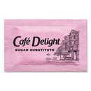 Café Delight Pink Sweetener Packets, 0.08 g Packet, 2000 Packets/Box