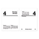 AT-A-GLANCE® Compact Desk Calendar Refill, 3 x 3.75, White Sheets,