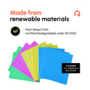 QUALIKUS 10PACK Reusable Swedish Dishcloths Kitchen Washcloths - Non-Toxic Microfiber Reusable Paper Towels Washable