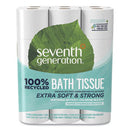 100% Recycled Bathroom Tissue, Septic Safe, 2-Ply, White, 240 Sheets/Roll, 24/Pack