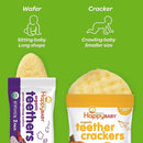 Happy Baby Gentle Teethers Organic Teething Wafers Blueberry Purple Carrot, 0.14 Ounce Packets (Box of 12)