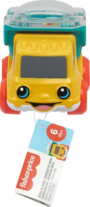 Fisher-Price Baby Toy Poppity Pop Dump Truck Push-Along Vehicle with Fine Motor Activities For Infants Ages 6+ Months